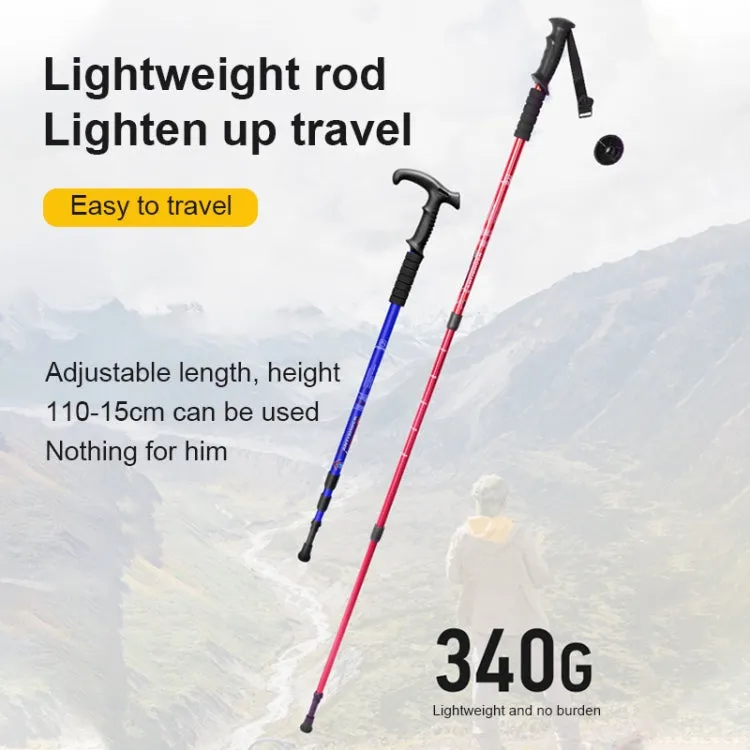 132cm Retractable Three Outdoor Trekking Poles Telescopic