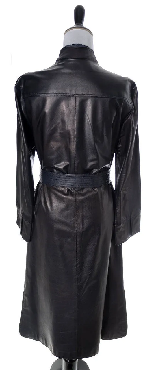 1970's Loewe Vintage Leather Coat Made in Spain SOLD