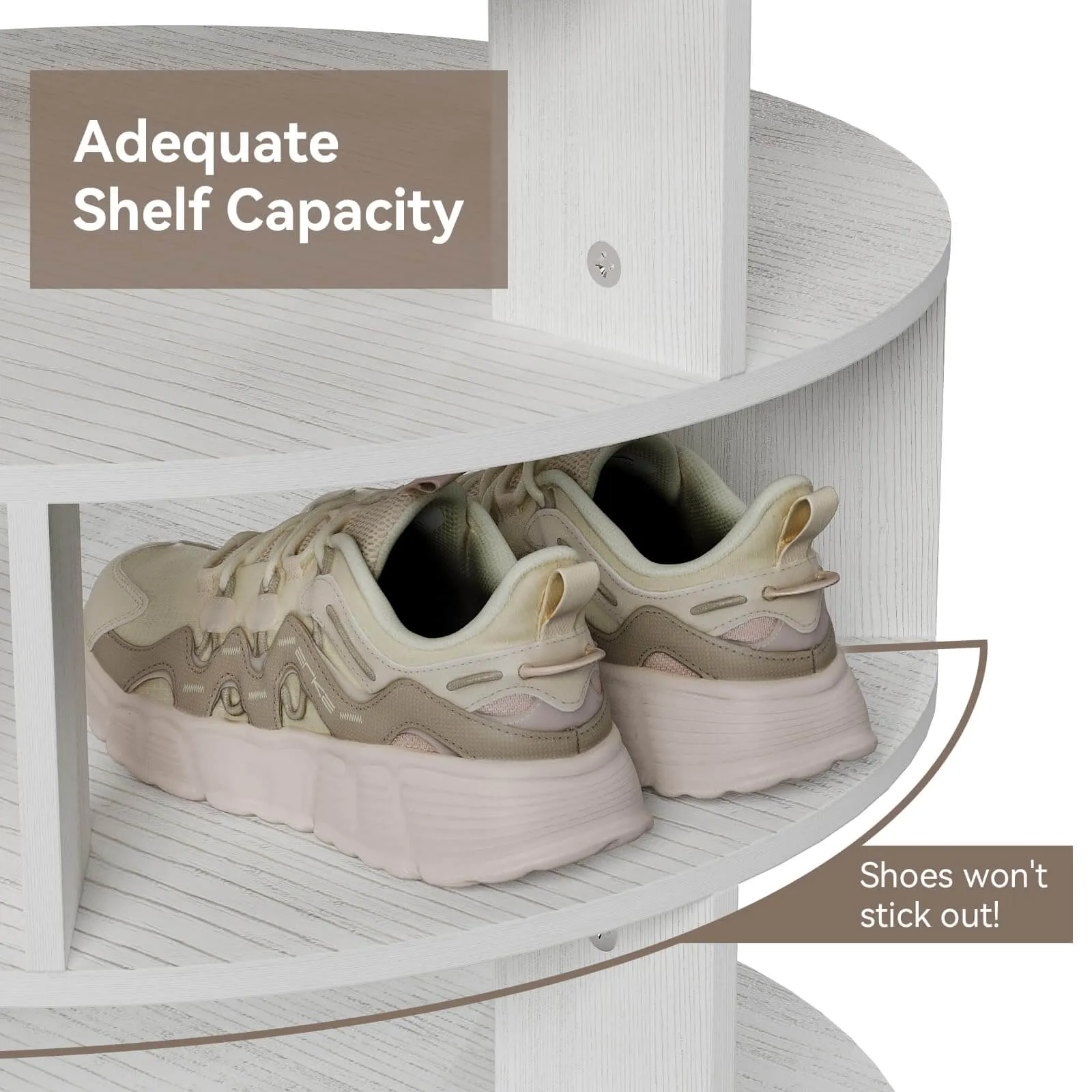 7 Tier Rotating Shoe Rack Spinning Display Shelf  IF077