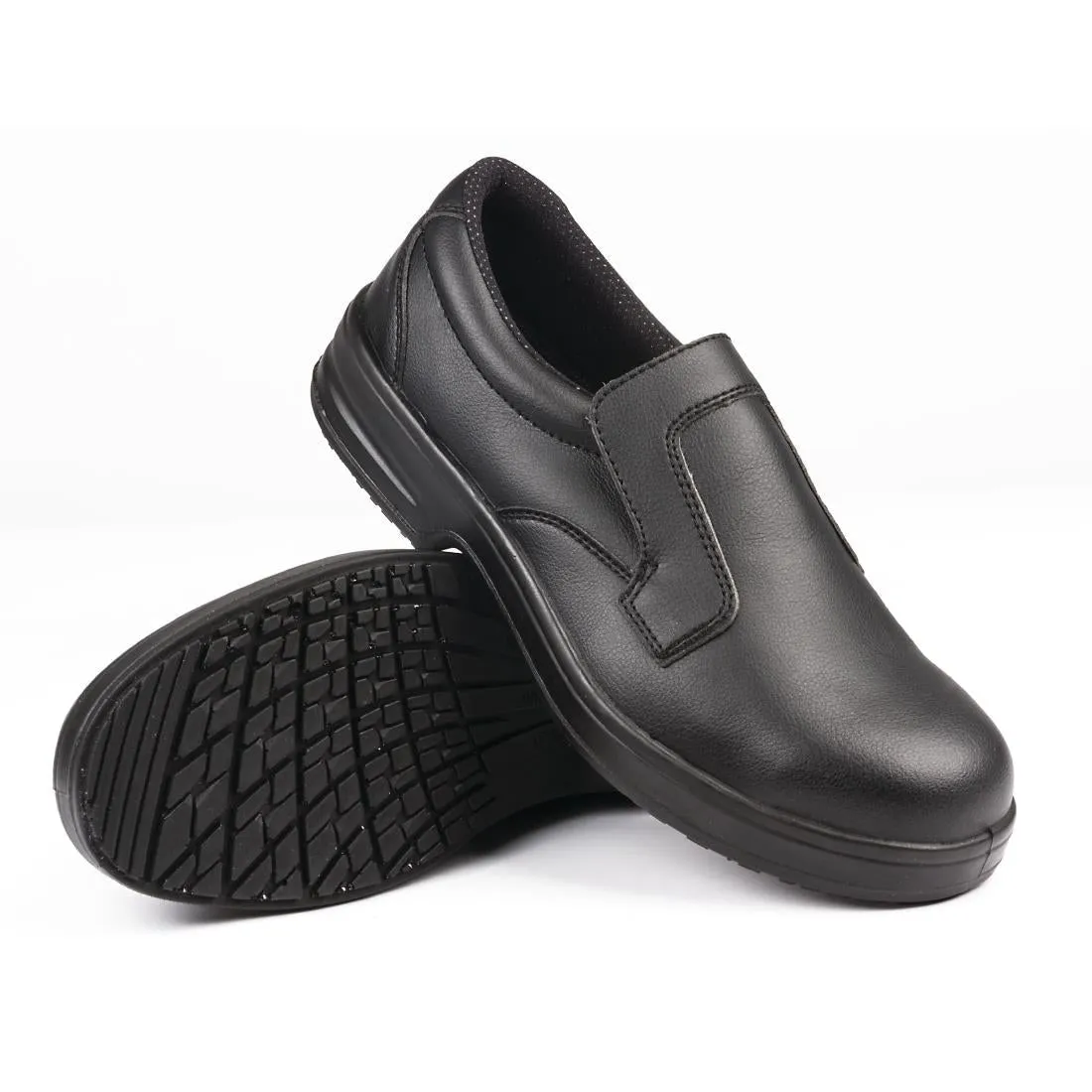 A845-38 Slipbuster Lite Slip On Safety Shoes Black 38