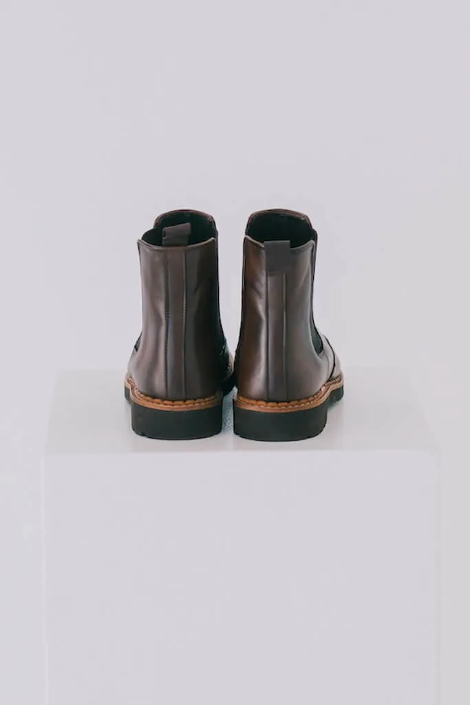 Abril Chelsea & Oxford Boots - Brown Leather