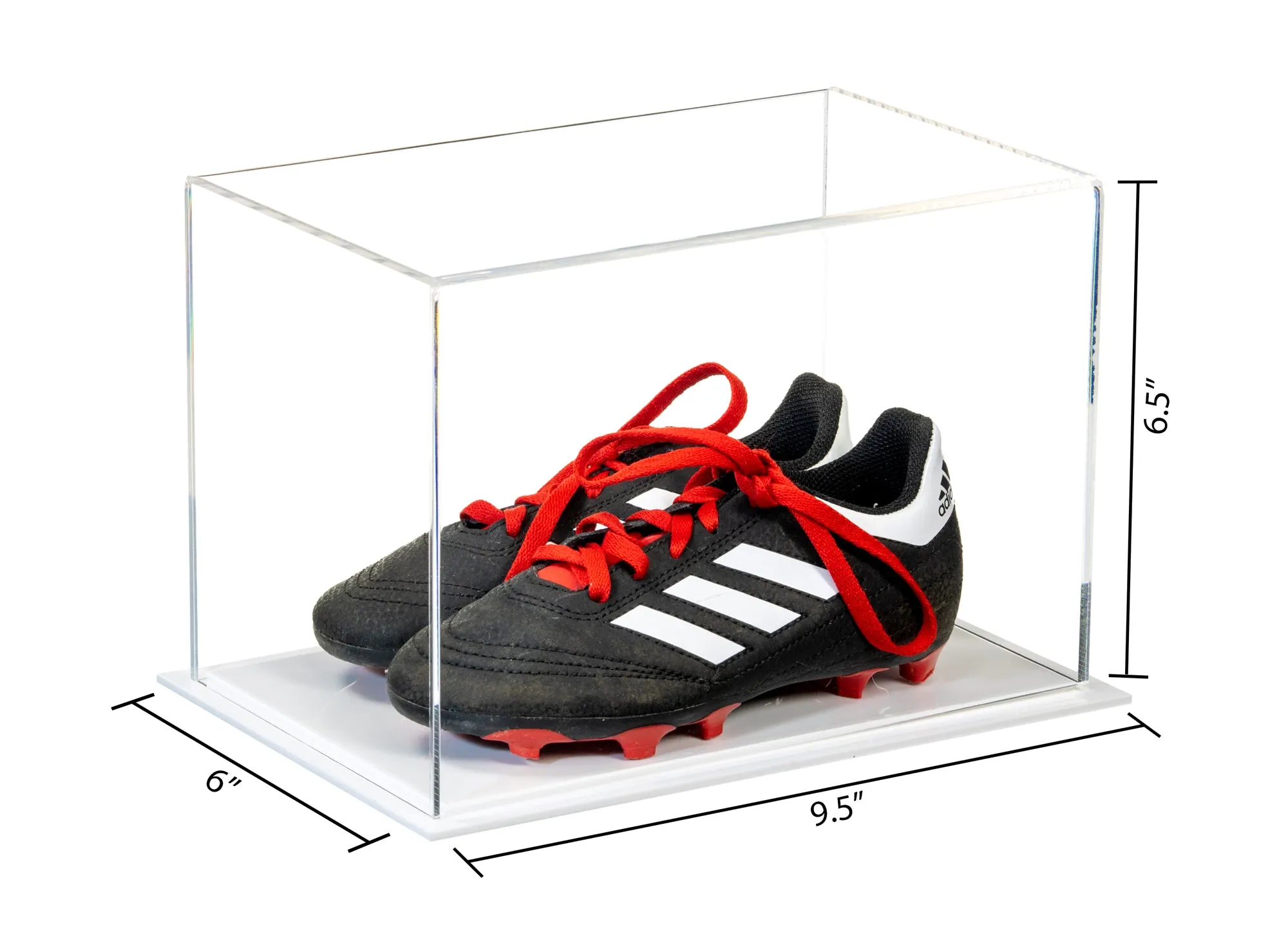 Acrylic Kids Shoes Display Case - Small Rectangle Box 9.5" x 6" x 6.5" (A005/V43)