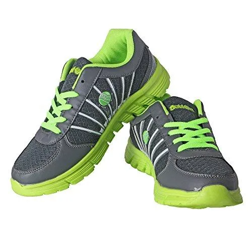 Action Shoes Women's Grey-Green Running Shoes - 8 UK/India (40 EU)(451-GREY-GREEN)