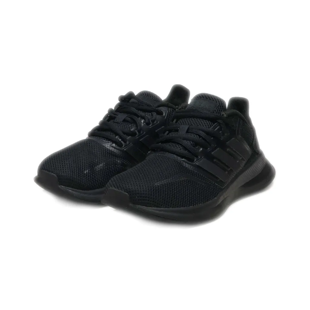 Adidas Runfalcon Sport Shoes Fabric Black Colour For Kids