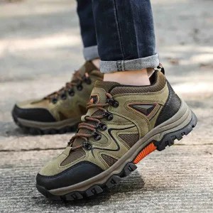 Aidase Hiking Shoes For Men Outdoor Lace Up Shoes Man Climbing Sport Boots Tactical Hunting Trekking Mountain Waterproof Sneakers