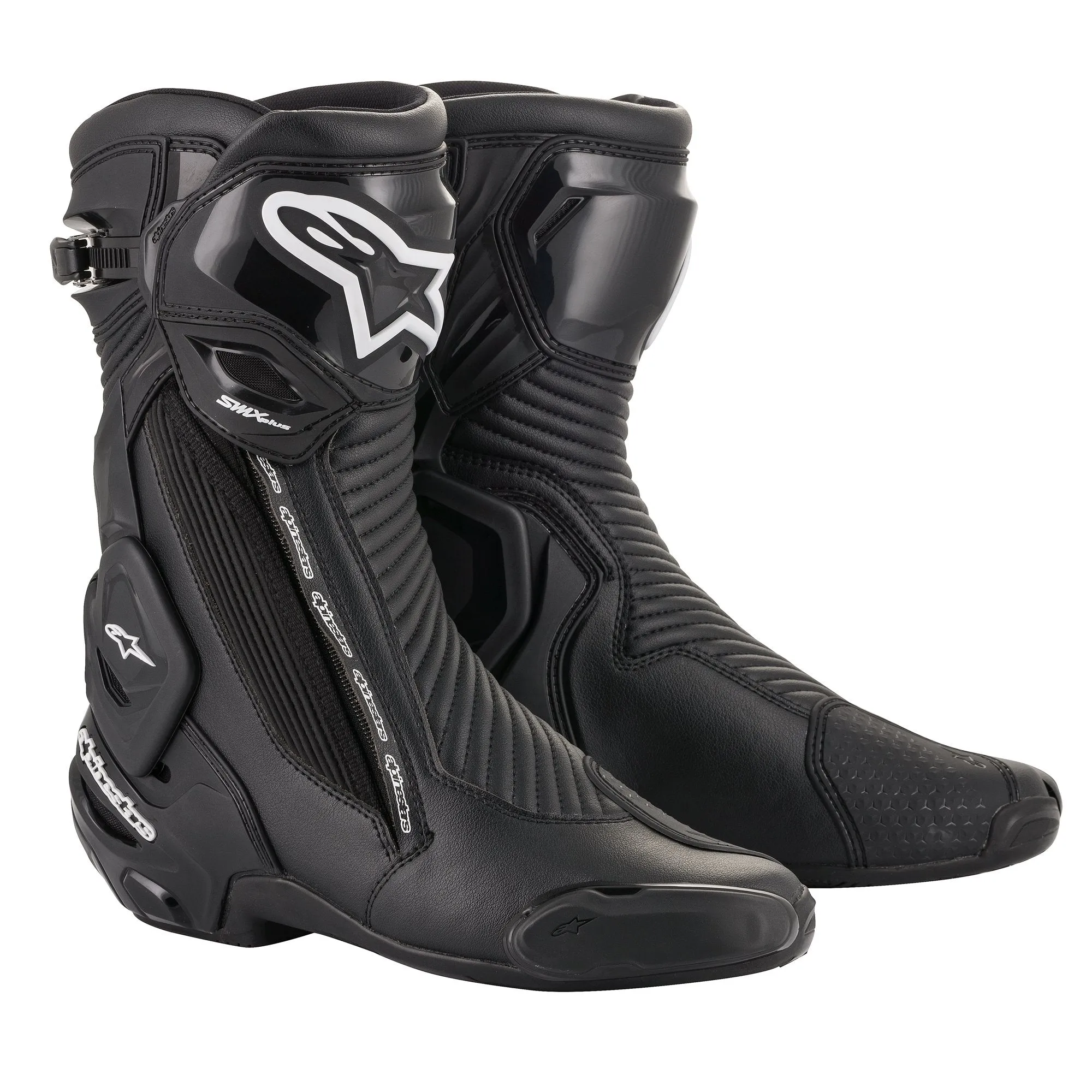 Alpinestars SMX Plus v2 Motorcycle Racing Boots Black