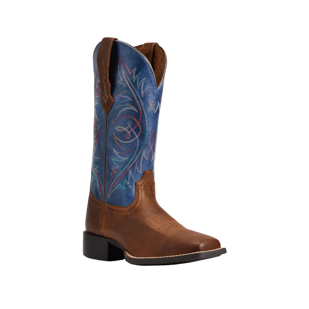 Ariat Women's Round Up Wide Sassy Brown Square Toe Boot