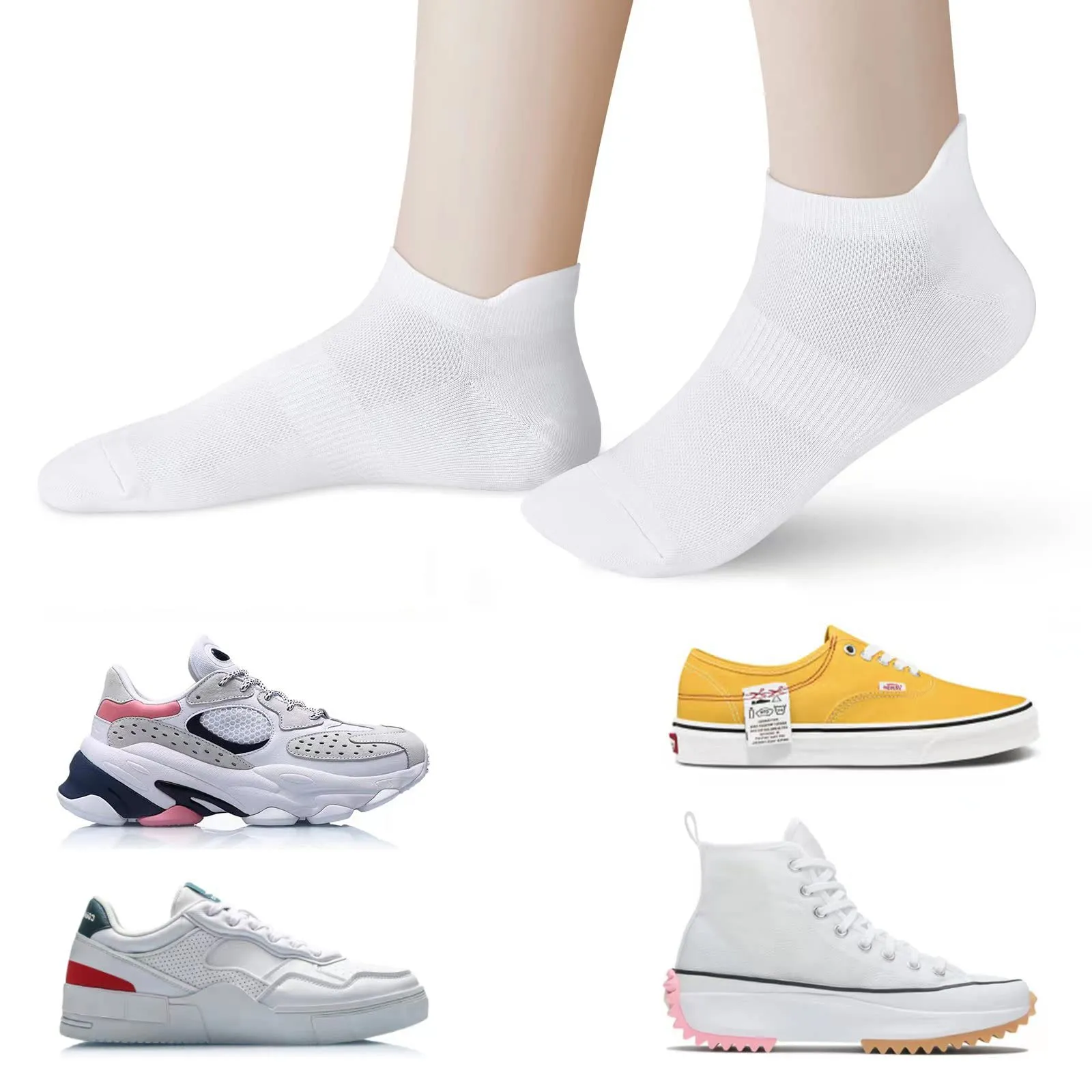 ATBITER Ankle Socks for Women, Thin Athletic Running Low Cut Tab Socks Sports No Show Socks 6/10-Pairs