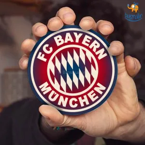 Bayern Munich FC Wooden Coasters - Set of 4