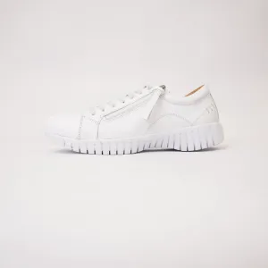 Bibi White Leather Sneakers