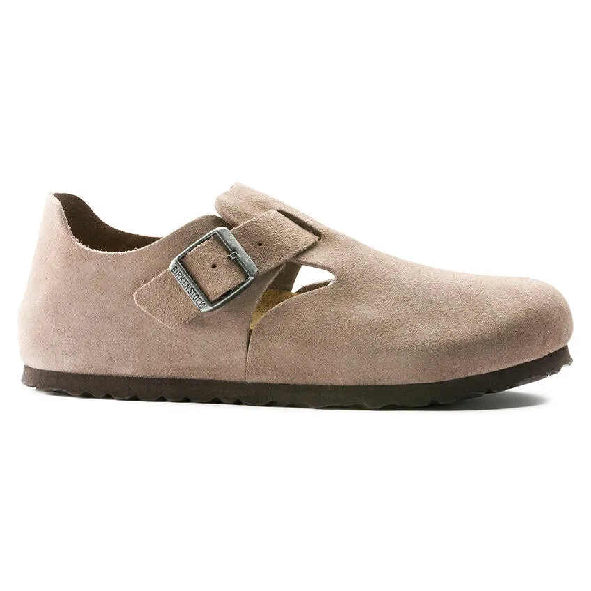 'Birkenstock' Women's London Suede Leather Shoe - Taupe