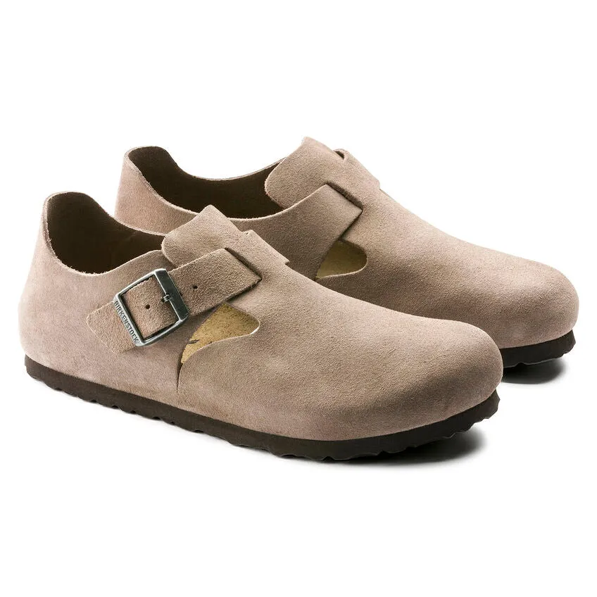 'Birkenstock' Women's London Suede Leather Shoe - Taupe