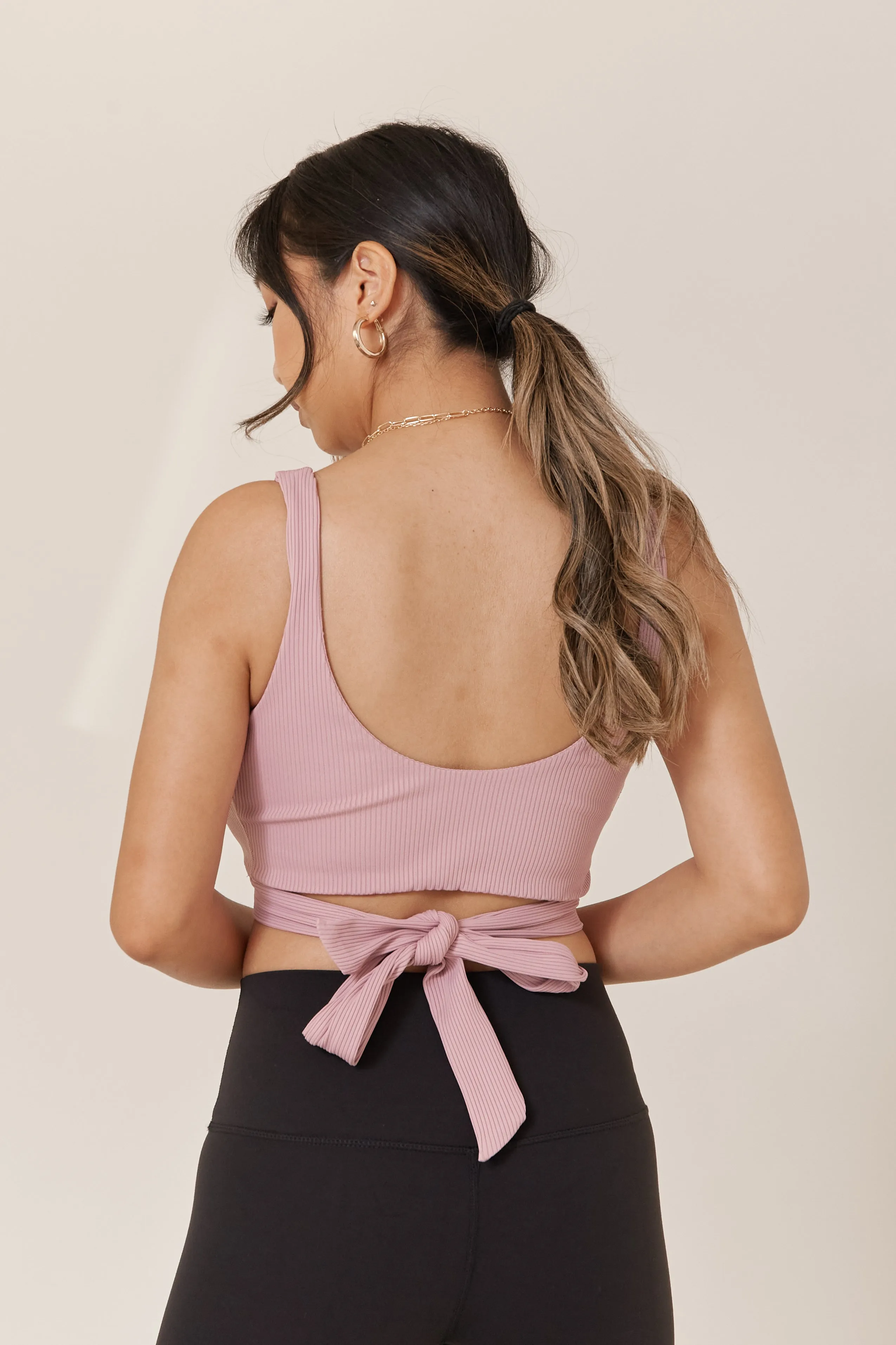 Bow Back Bralette - White