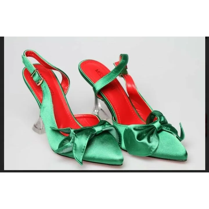 Bow Satin High Heel