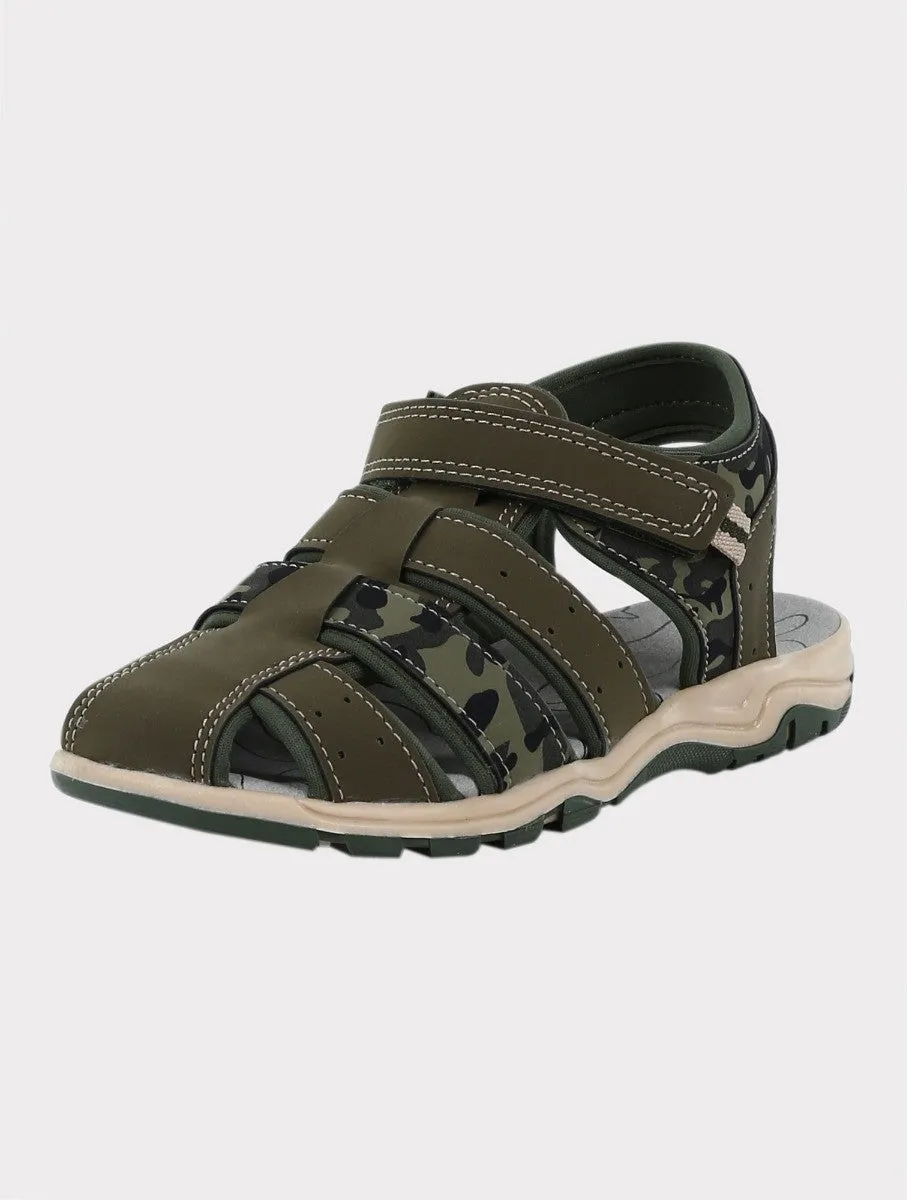 Boys Casual Trekking Sandals - Green