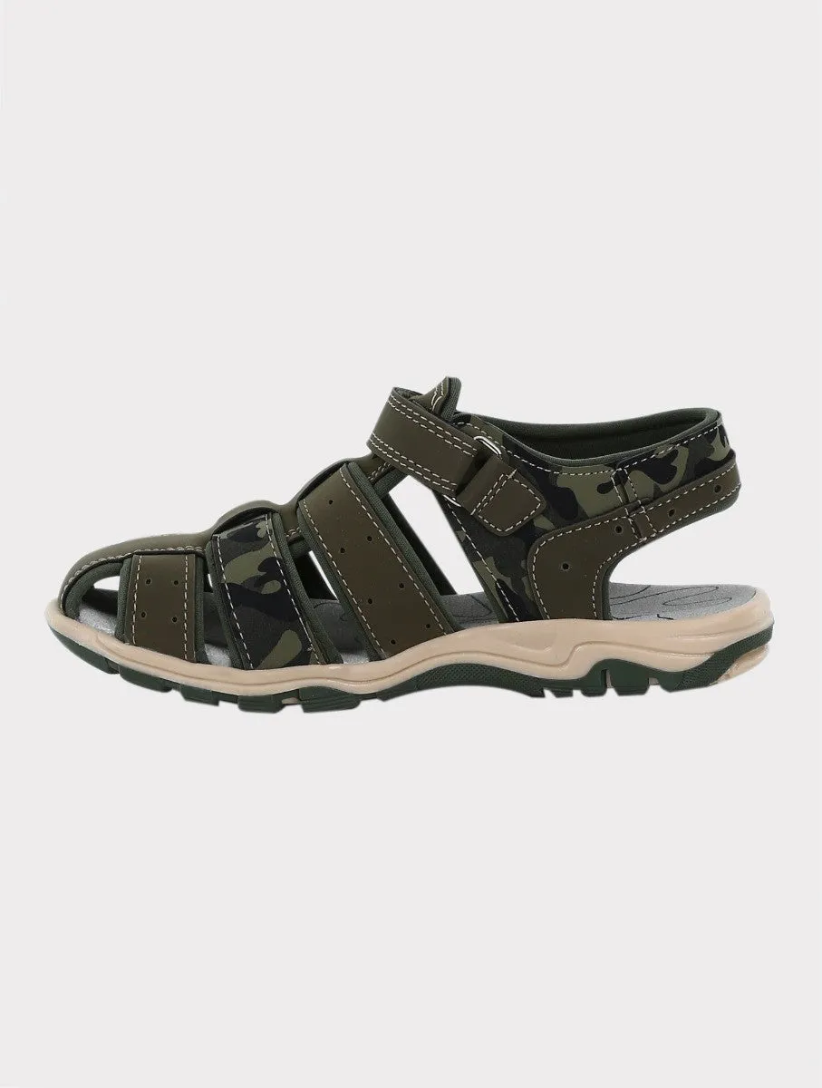 Boys Casual Trekking Sandals - Green