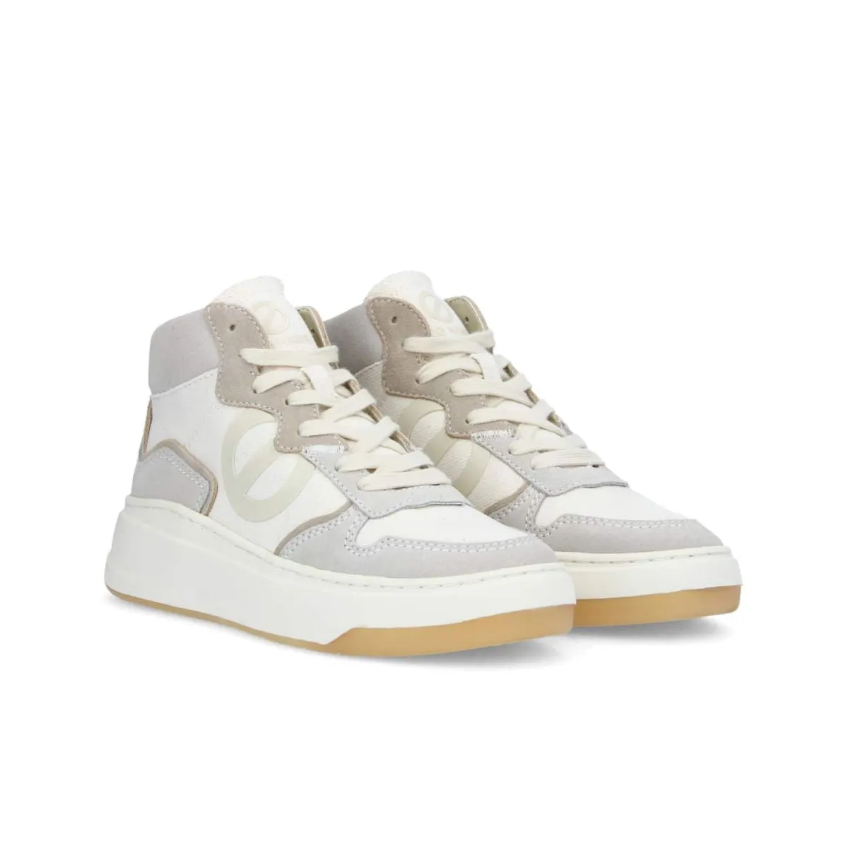 Bridget Mid Dove White Hi Sneakers