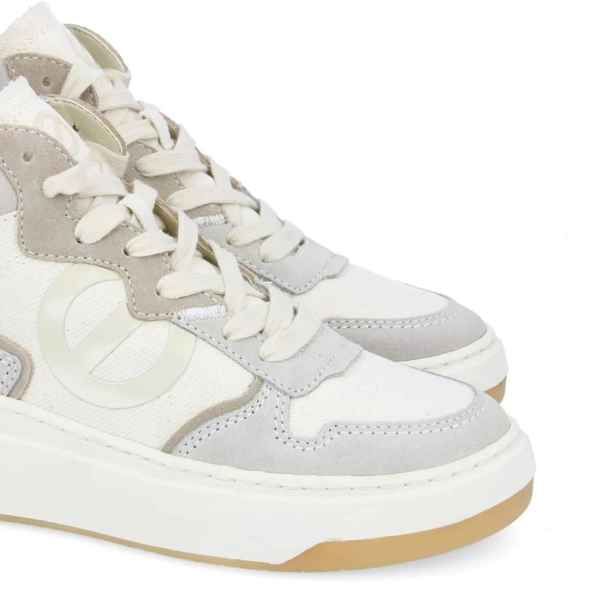 Bridget Mid Dove White Hi Sneakers