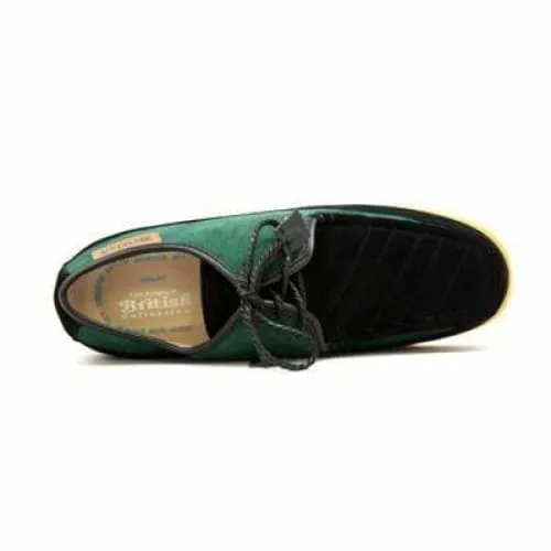 British Walkers Crown Men's Green and Black Suede Crepe Sole