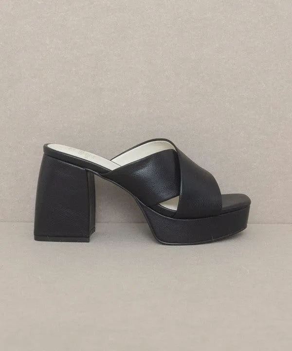 Carmen - Chunky Platform Mule Heel