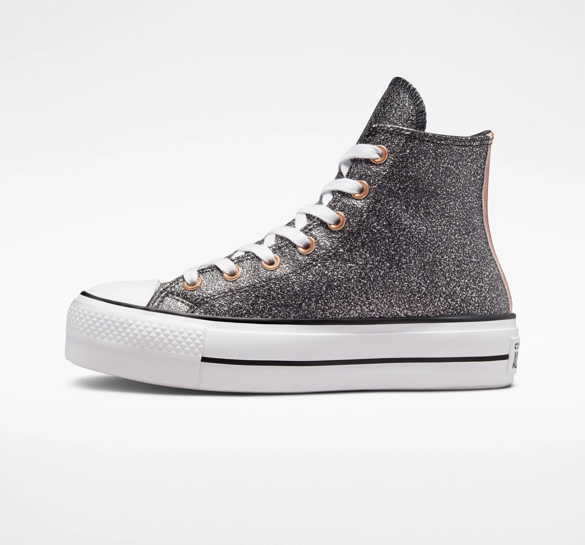 Chuck Taylor All Star Lift Platform Metallic Glitter Black