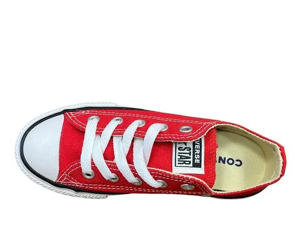 Converse scarpa sneakers da ragazzi Chuck Taylor All Star Classica bassa 3J236C rosso