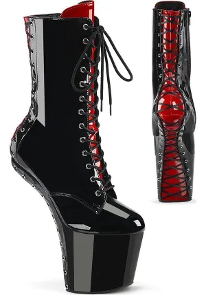 CRAZE-1040FH [Black-Red] | PLATFORM HEELS [PREORDER]