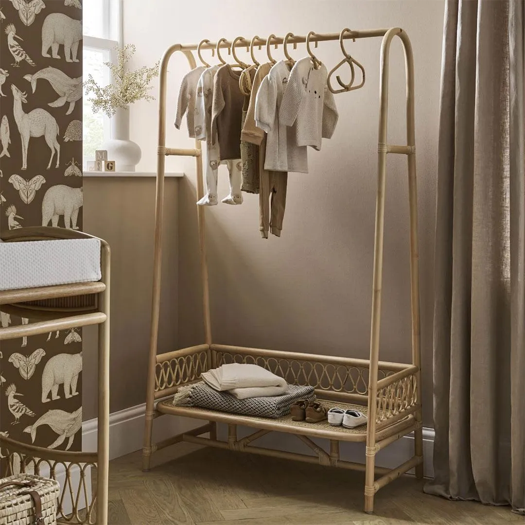 CuddleCo Aria Clothes Rail - Rattan