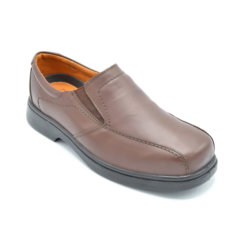 DB Chris/Dalton - Mens Extra Wide Slip On - 2V and 6V Width Fittings - Brown