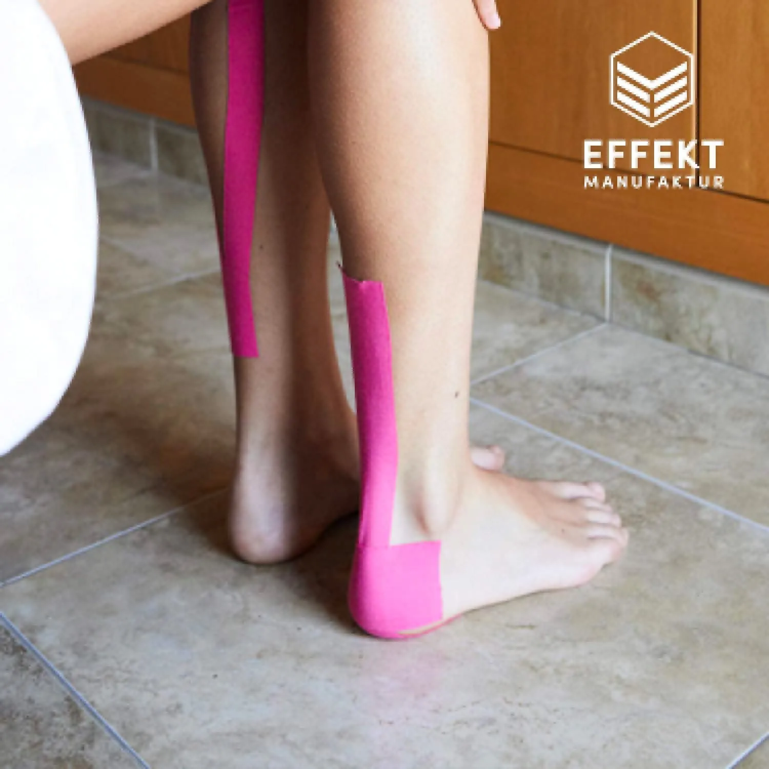 Effekt Manufaktur Pre Cut Kinesiology Tapes Waterproof (10 in x 2 in), 25 Strips - Elastic