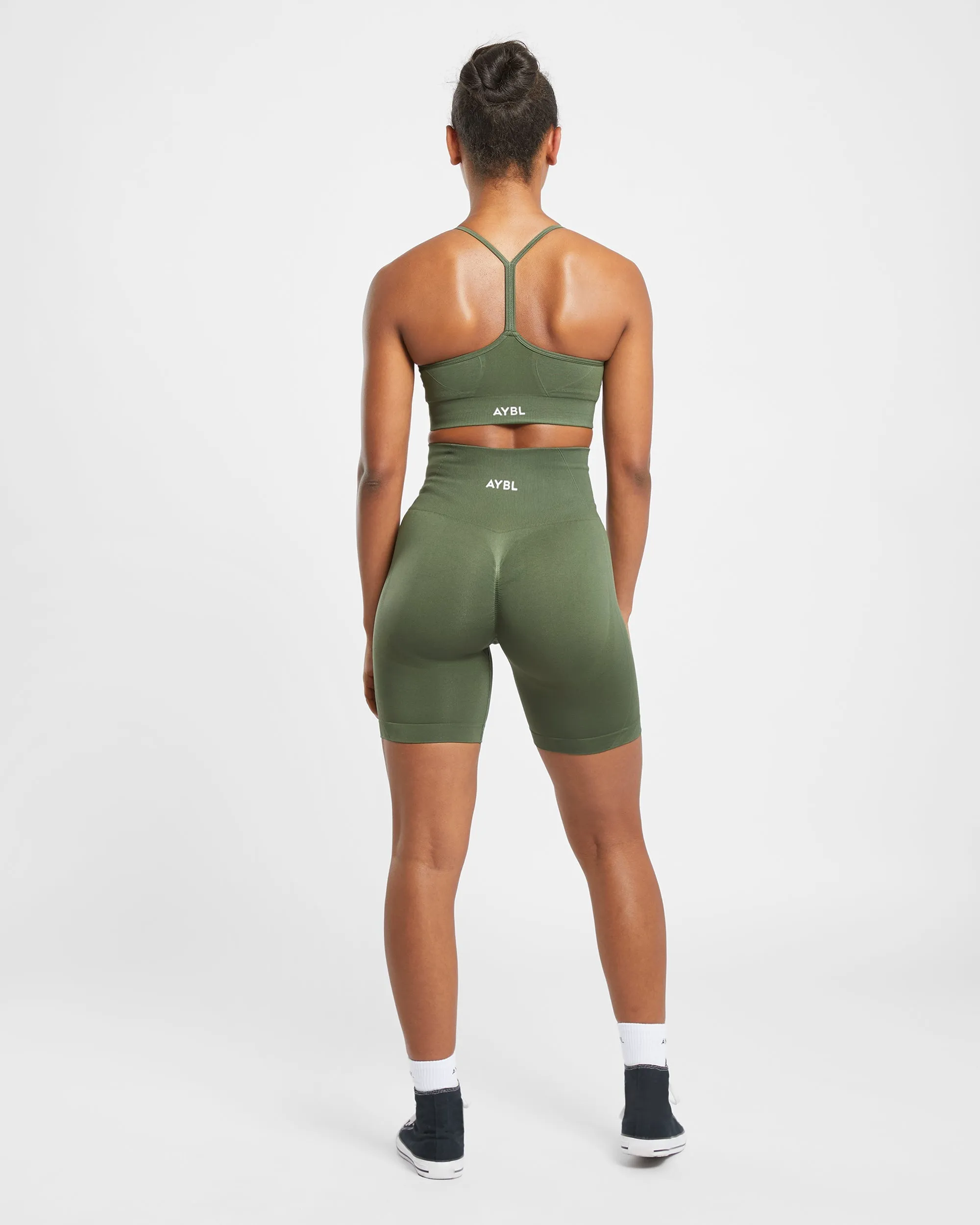 Empower Seamless Sports Bra - Khaki Green