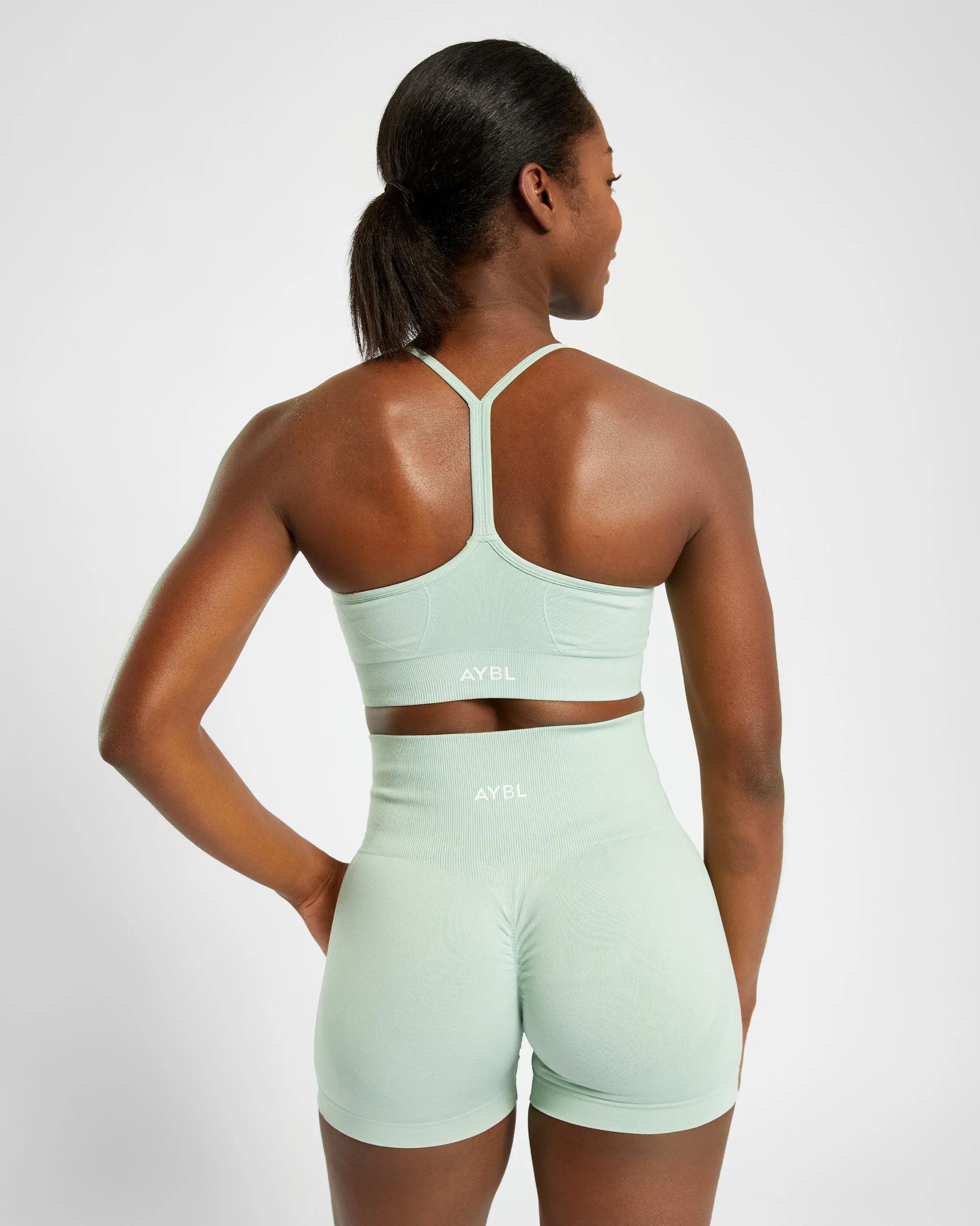 Empower Seamless Sports Bra - Spring Green Marl