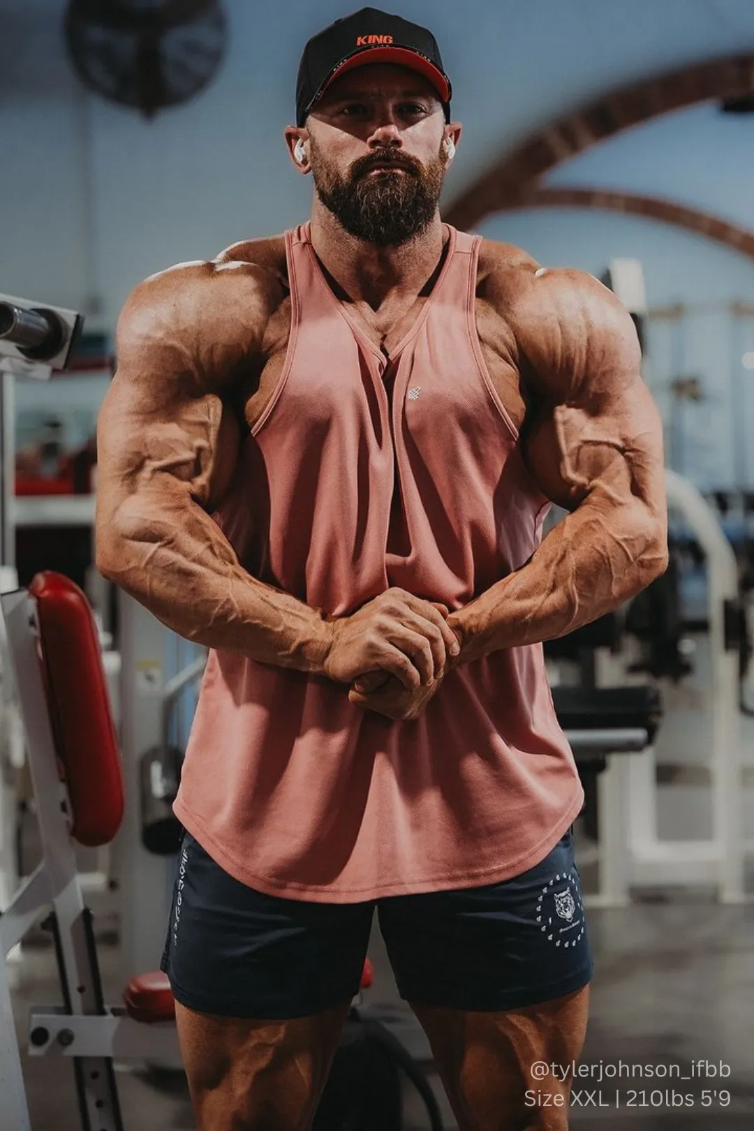 Fast-Dry Bodybuilding Workout Stringer - Salmon