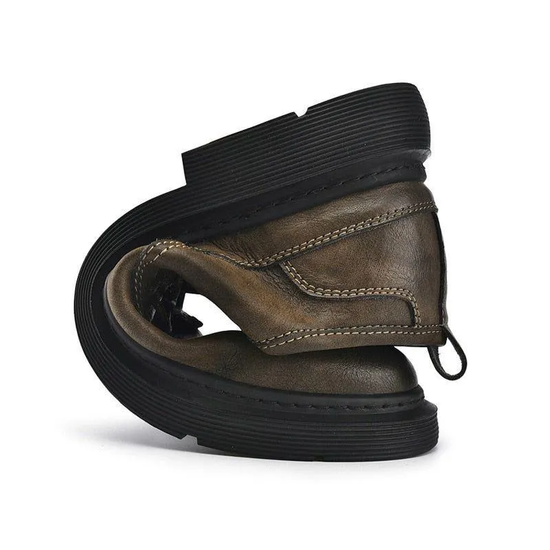 FC215 Men's Casual Shoes: Retro Style, Leather