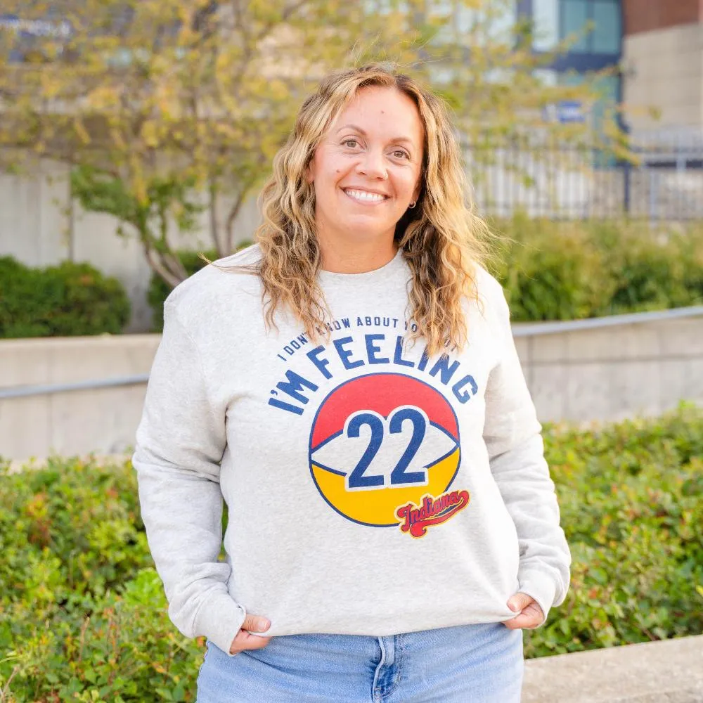 Feeling 22 Indy Women's Pro Basketball Crewneck Sweatshirt