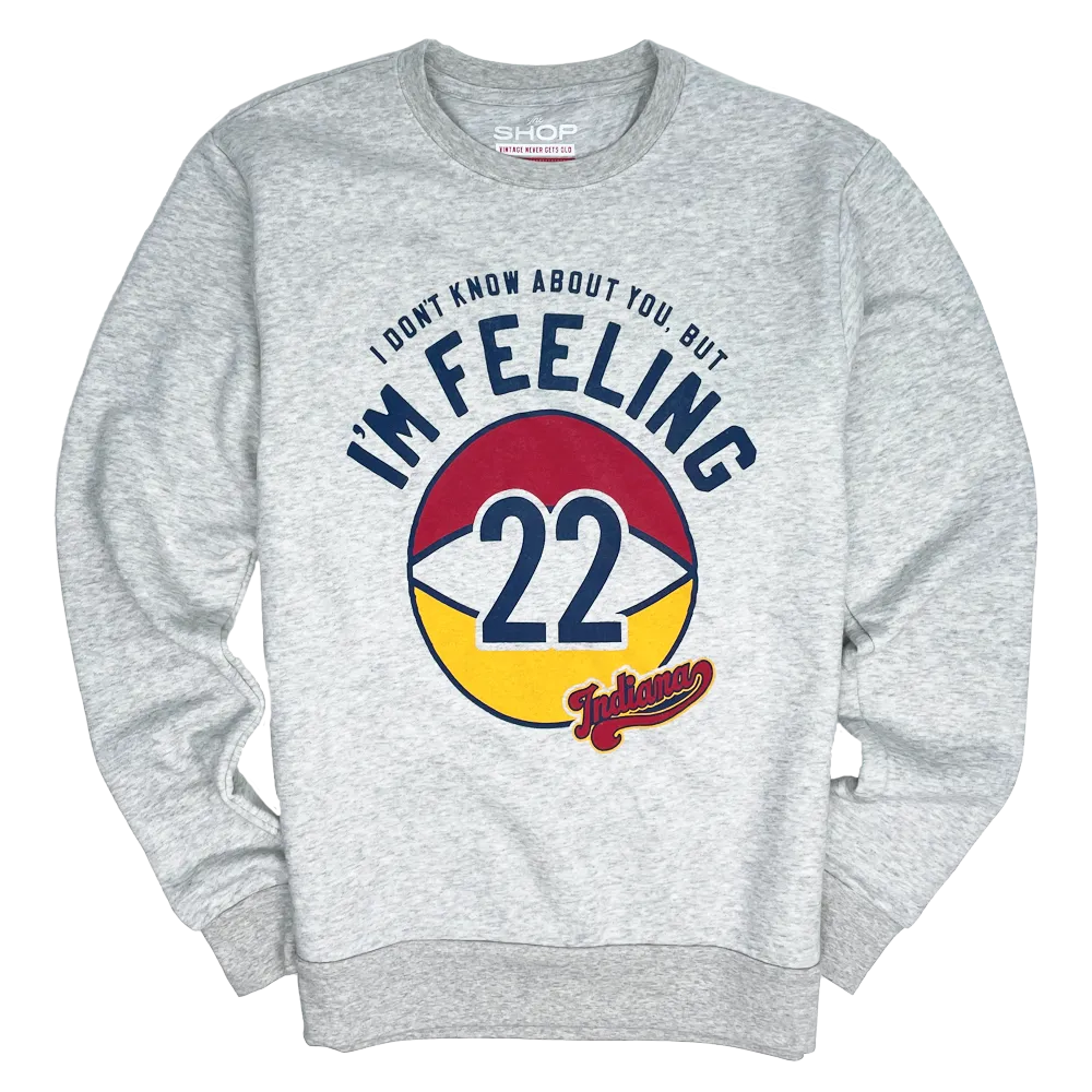 Feeling 22 Indy Women's Pro Basketball Crewneck Sweatshirt