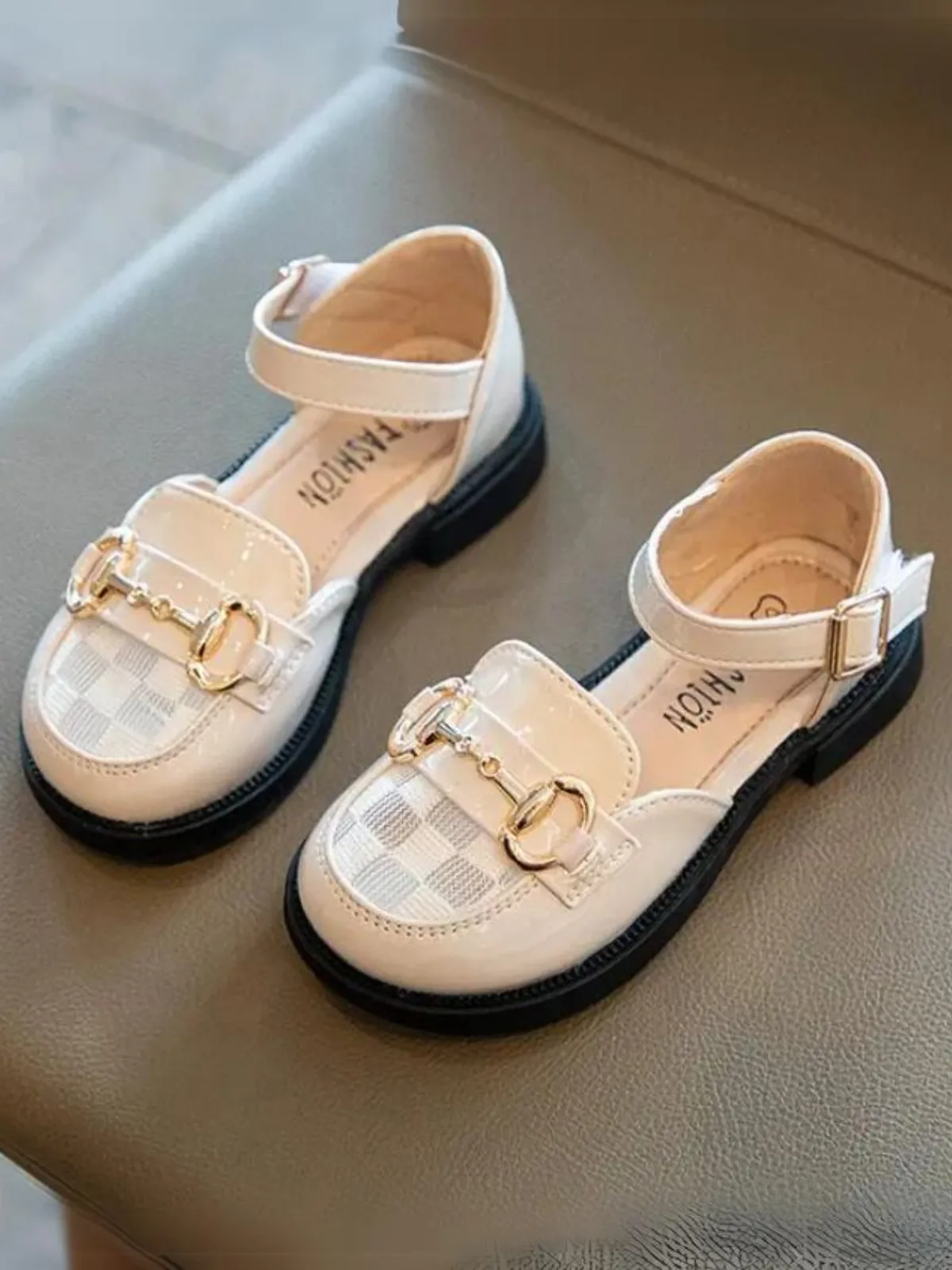 Girls Stylish Buckle Dress Shoes by Liv and Mia