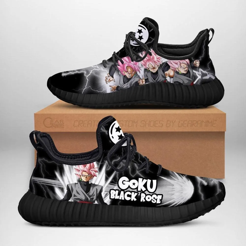 Goku Black Rose Reze Shoes Custom Dragon Ball Anime Shoes