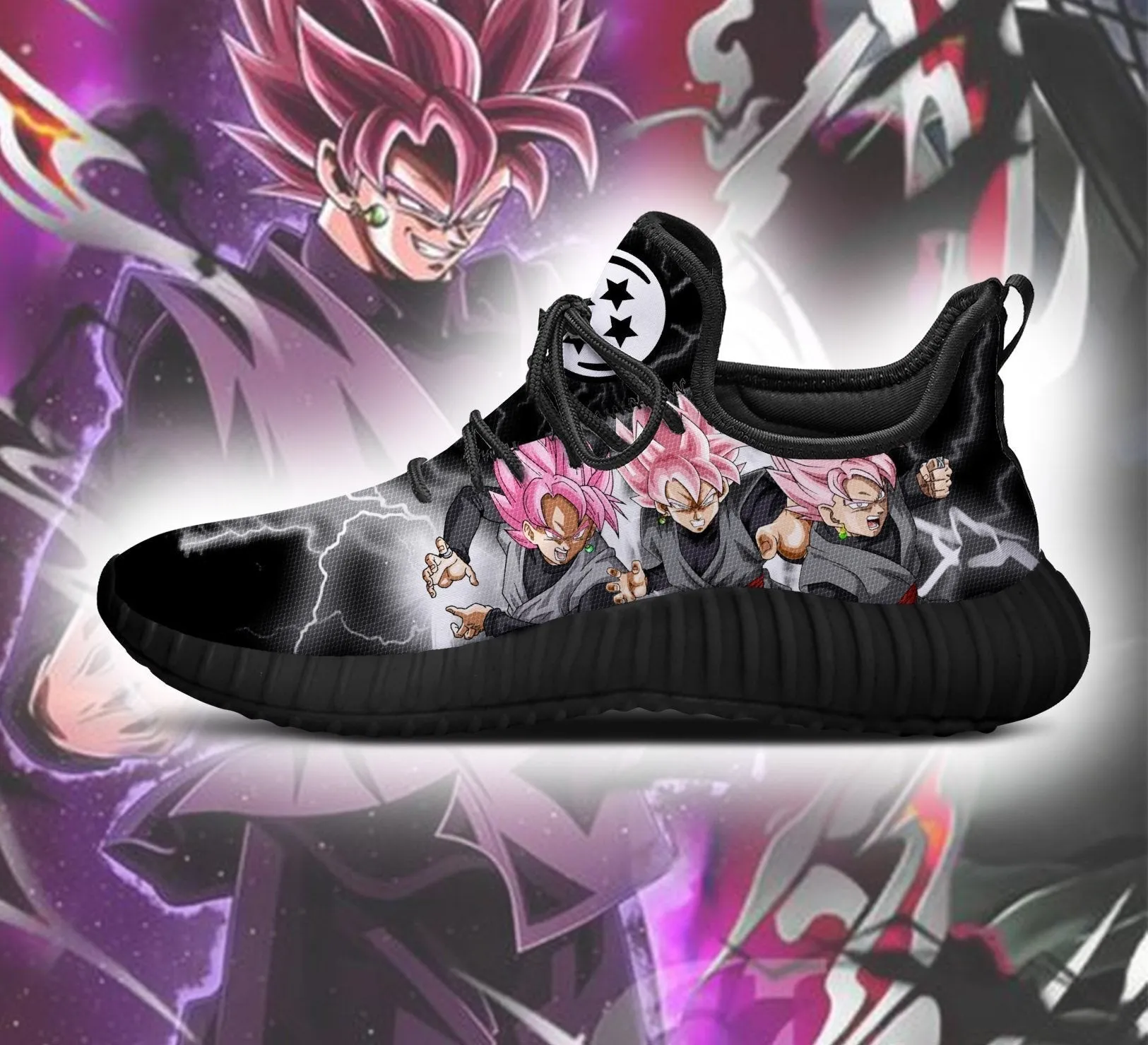 Goku Black Rose Reze Shoes Custom Dragon Ball Anime Shoes