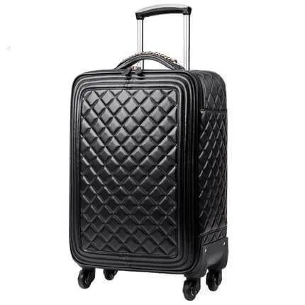 High Capacity Luxury Retro PU Leather Suitcases