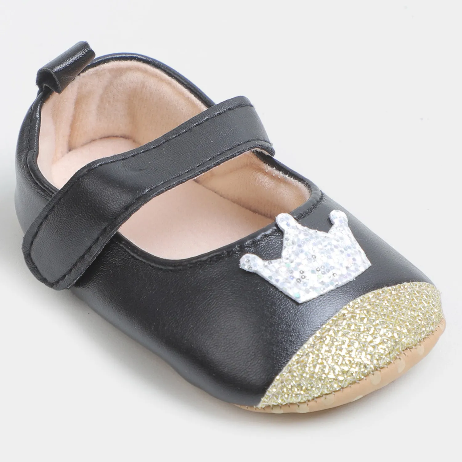 Infant Baby Girls Crown Shoes Soft & Fashionable