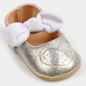 Infant Baby Girls Shiny Heart Shoes Soft & Fashionable