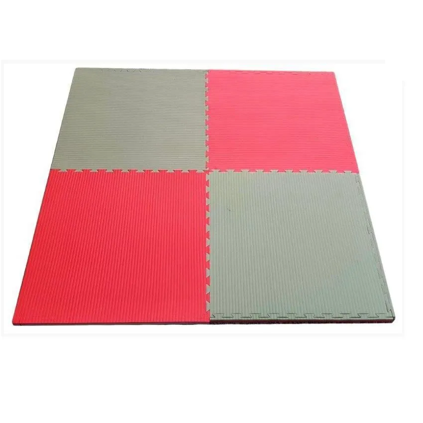 Interlocking Jigsaw Mats 4cm Red / Beige (Sale)