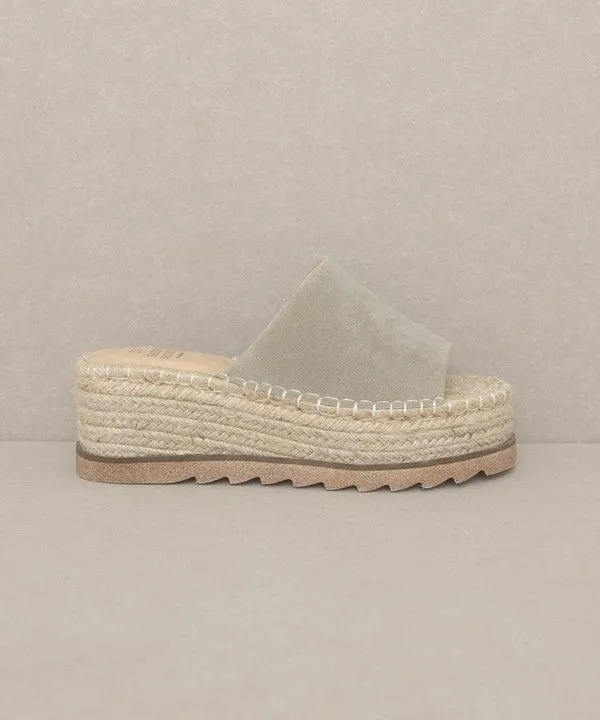 Ivy - Espadrille Platform Slide