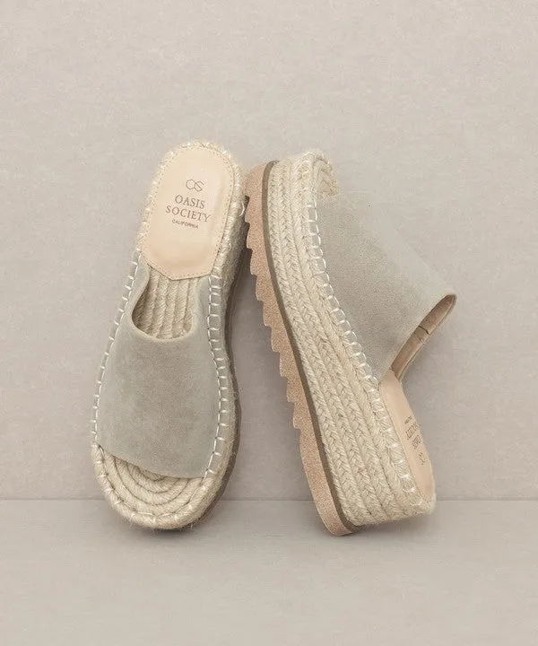 Ivy - Espadrille Platform Slide