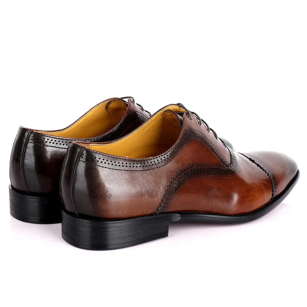 J.M Weston Premium Oxford Men's Shoe- Coffee