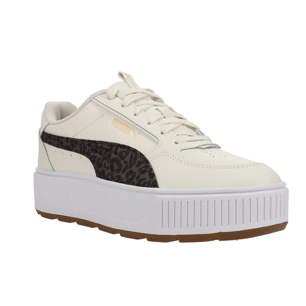 Karmen Rebelle Satin Perforated Platform Sneakers