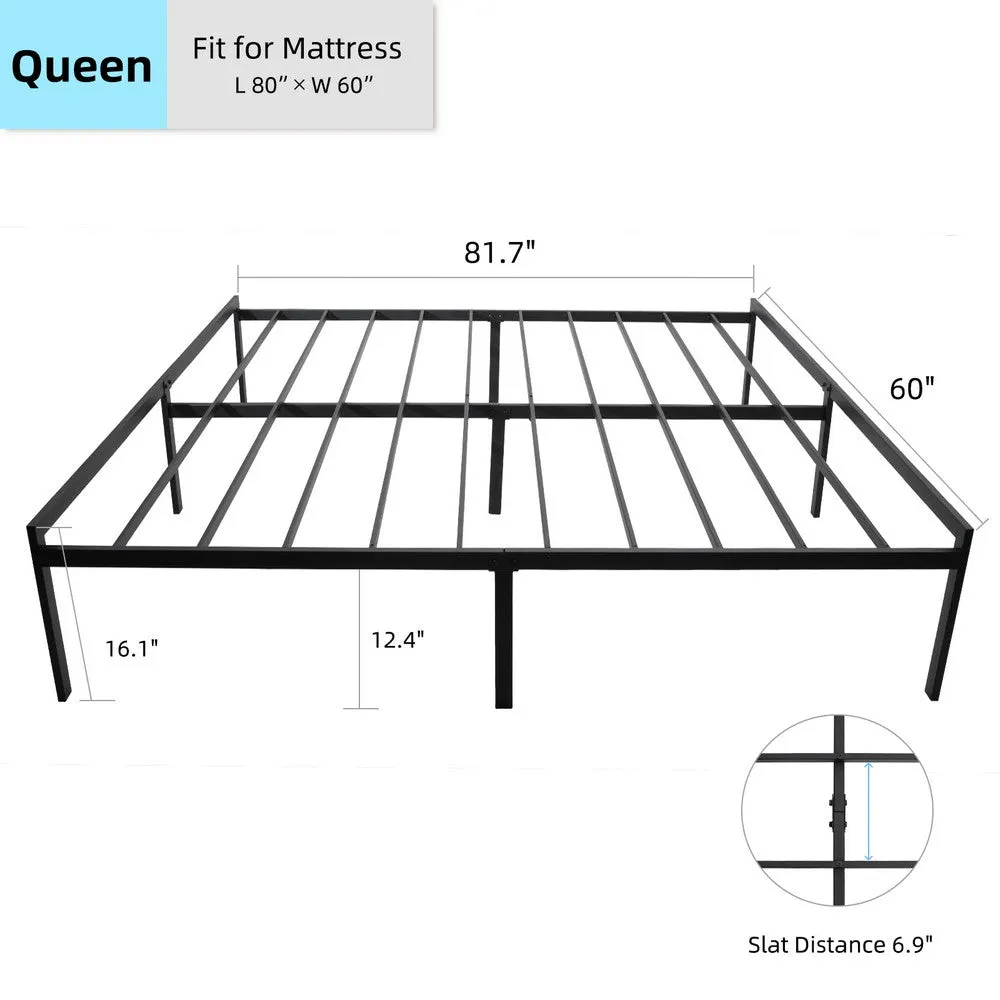 KEANO Black Heavy Duty Bed Frame