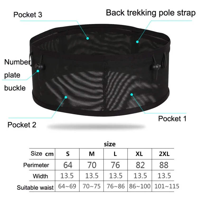 Large Capacity Elastic Mesh Close-fitting Mobile Phone Bag Cycling Mountaineering Kettle Bag, Size: L(Starry)