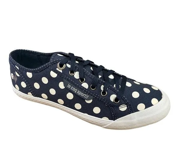 Le Coq Sportif scarpa sneakers da donna a pois Deuville Plus 1311256 blu